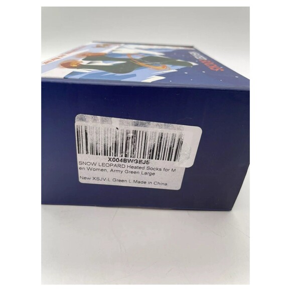 SNOW LEOPARD Heated Socks Green Large, Rechargeable Heated Socks App Control - Picture 6 of 9